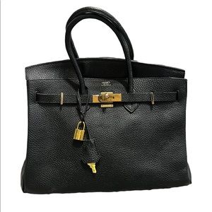 Hermes Birkin 35cm black togo handbag